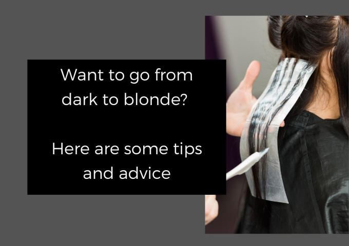 Tips for going from dark to blonde