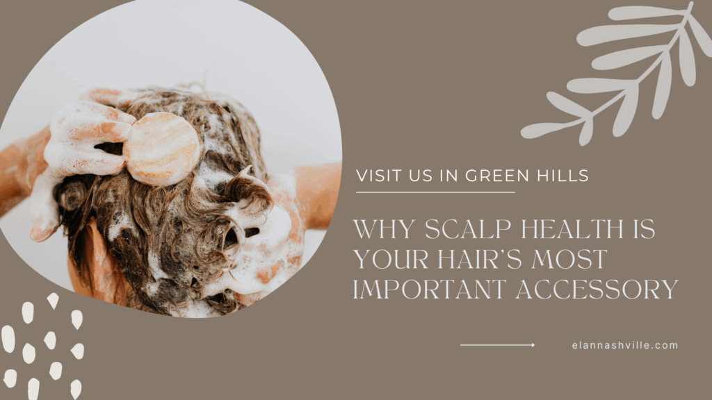 Woman washing her hair in the shower, representing scalp care routines and why scalp health is the foundation for strong, shiny, and healthy hair.